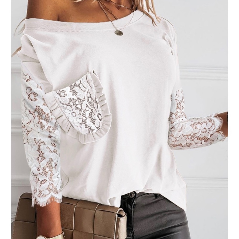 CBR- Lace Sleeve Top